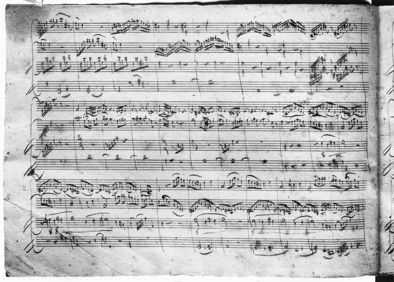 Trio i G-dur for fiolin, cembalo og cello (K 496) 1786 (2. side) av Wolfgang Amadeus Mozart