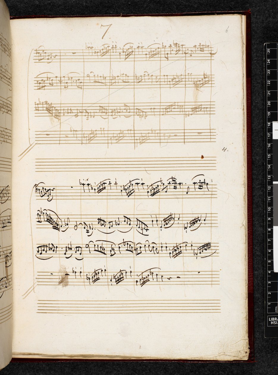 Adagio og fuge i c-moll, K. 546, Add. 28996, f.6r av Wolfgang Amadeus Mozart