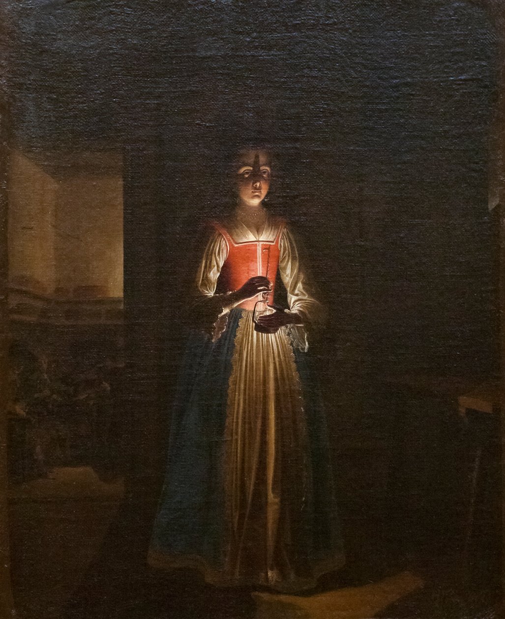 Kvinne med lykt (maleri) av Wolfgang Heimbach