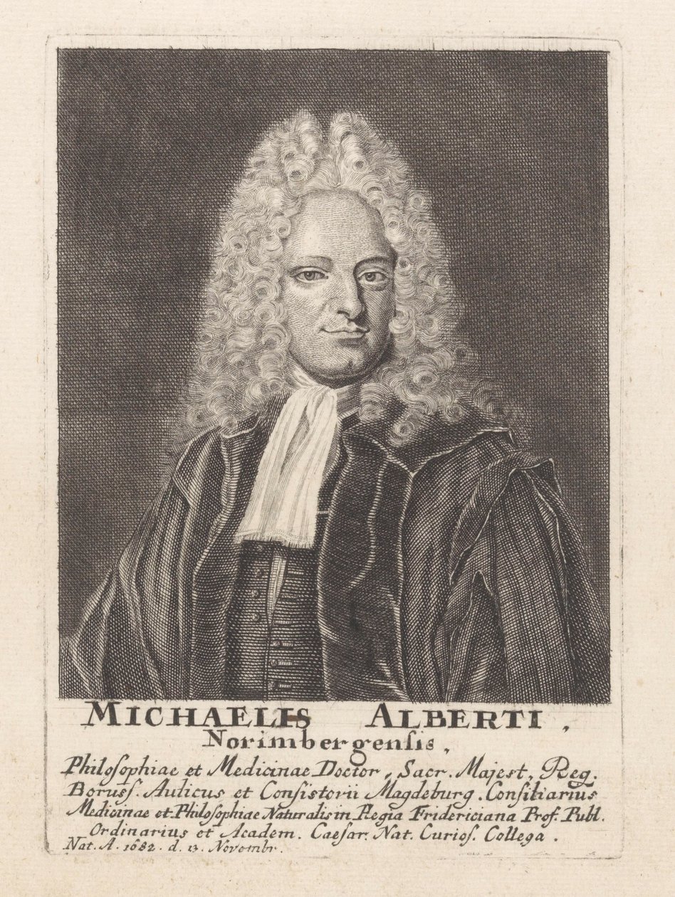 Portrett av Michael Alberti av Wolfgang Philipp Kilian