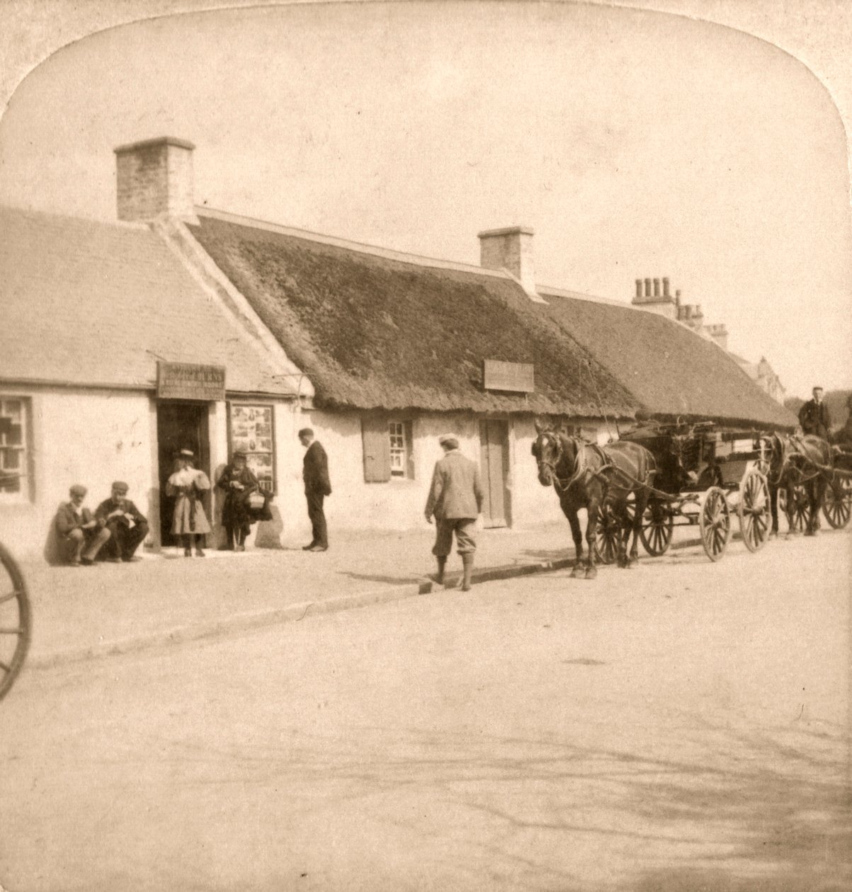 Fødestedet til Robert Burns, Ayr, Skottland, 1896. av Works and Sun Sculpture Studios