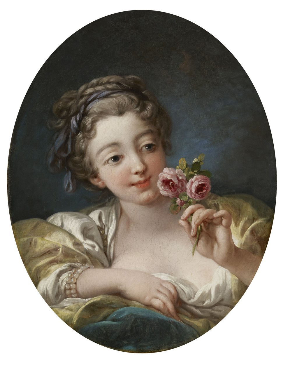 Jente med roser av François Boucher
