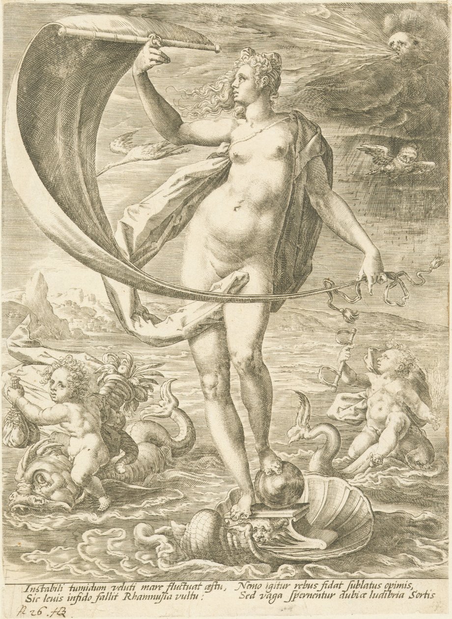 Lykke til av Workshop of Hendrik Goltzius