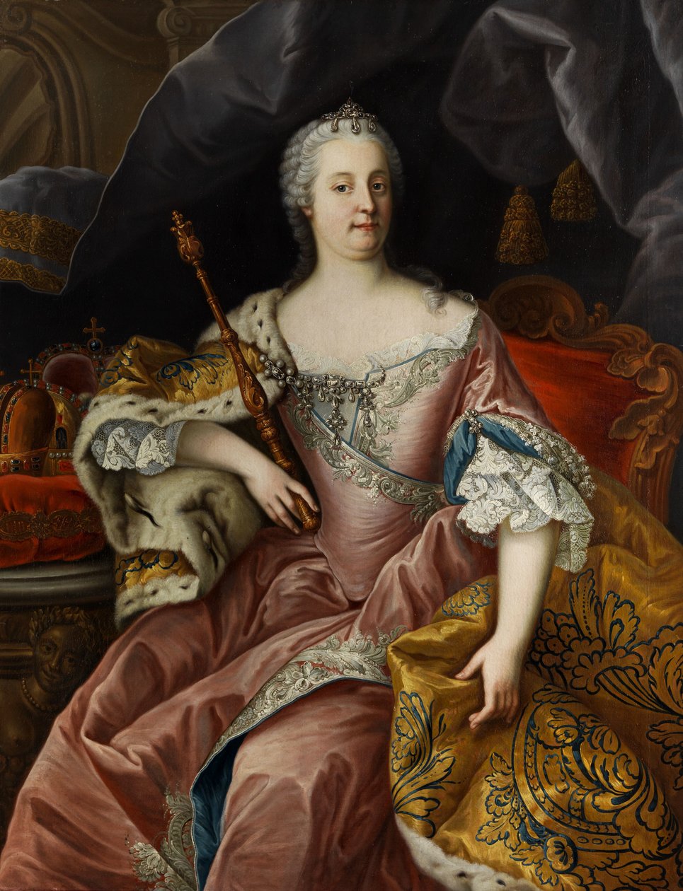 Keiserinne Maria Theresa av Workshop of Martin van Meytens