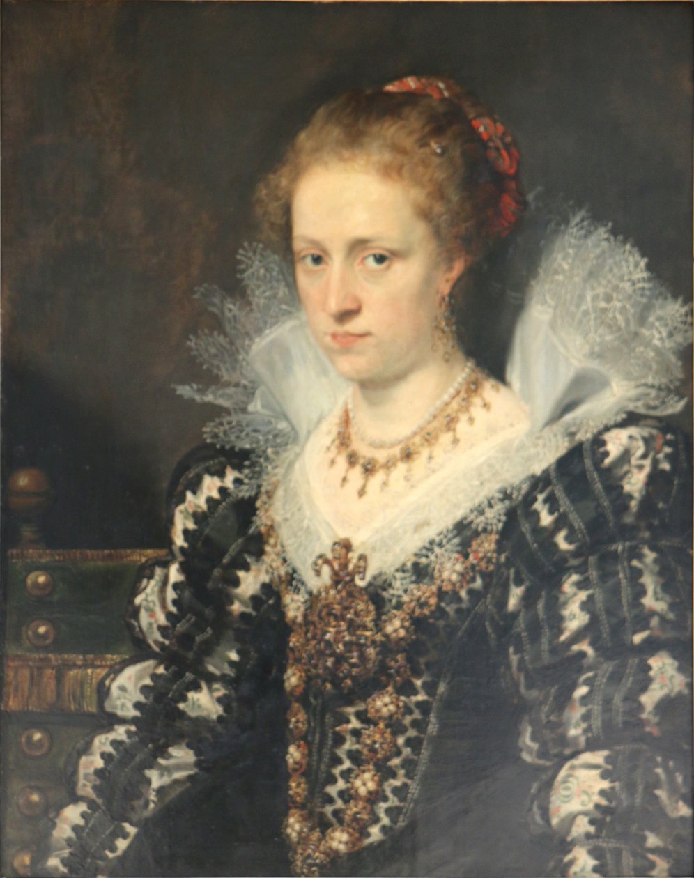 Portrett av Jacqueline van Caestre, kone til Jean Charles de Cordes av Workshop of Peter Paul Rubens