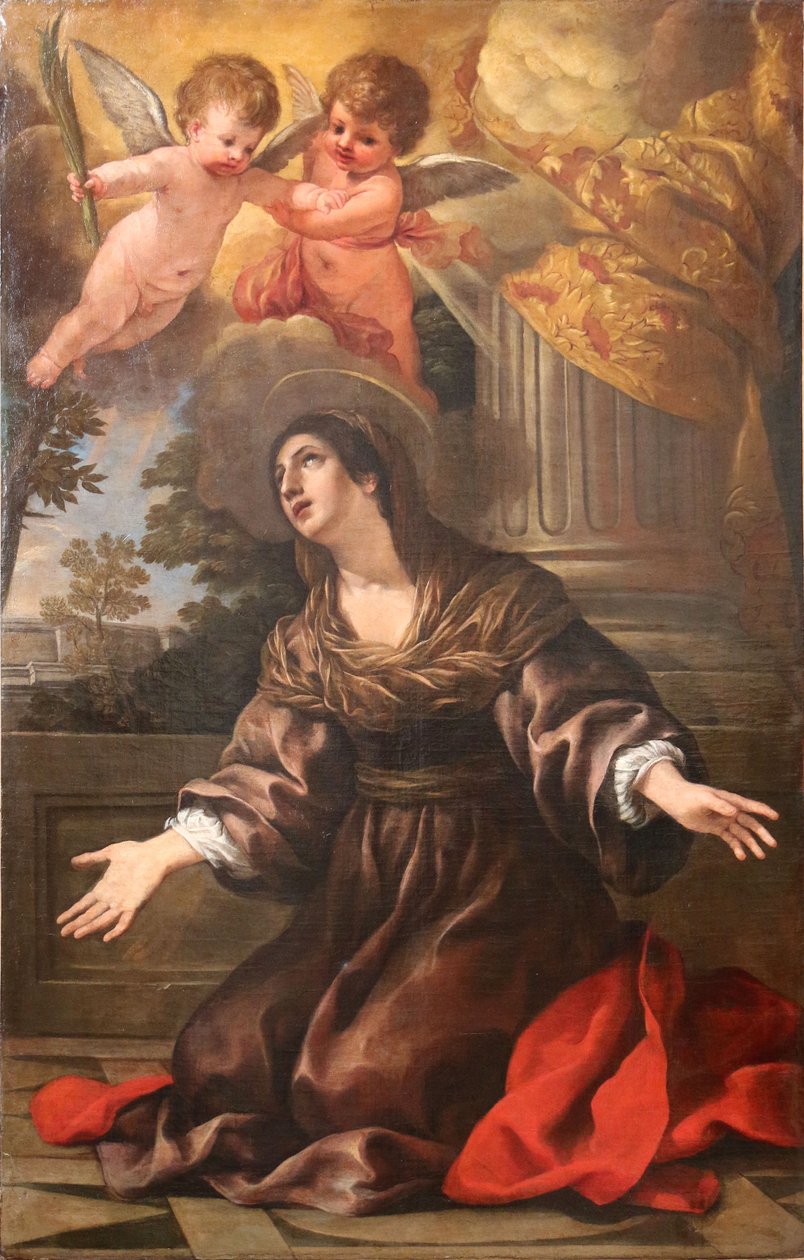 Santa Dafrosa av Workshop of Pietro da Cortona