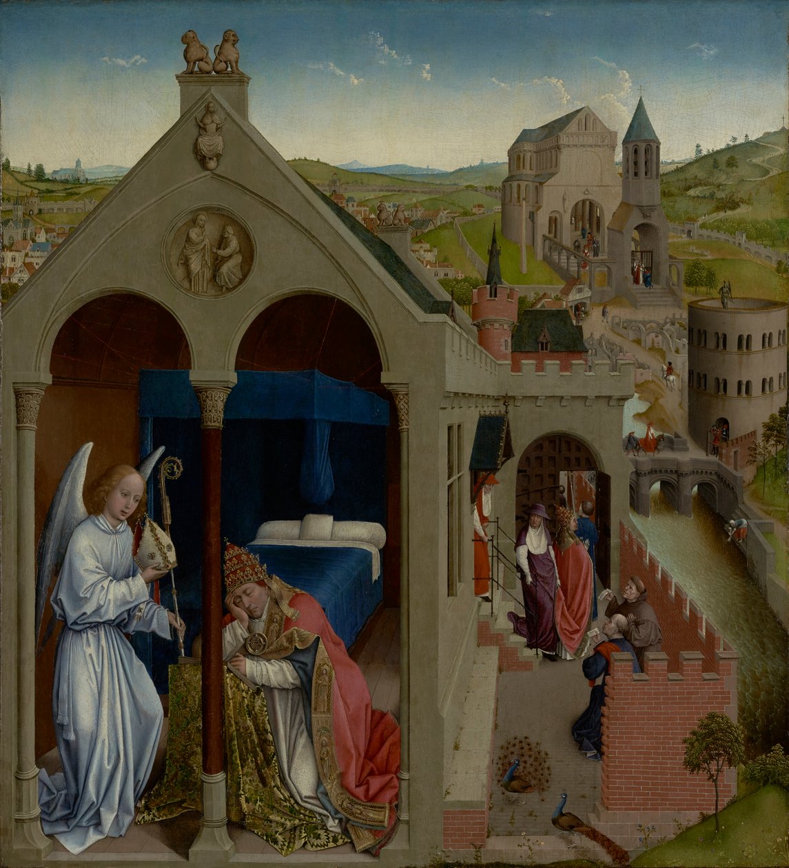 Drømmen om pave Sergius av Workshop of Rogier van der Weyden