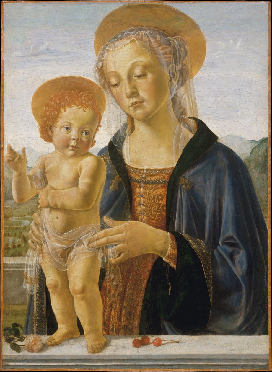 Madonna og barn av Workshop of Andrea Verrocchio