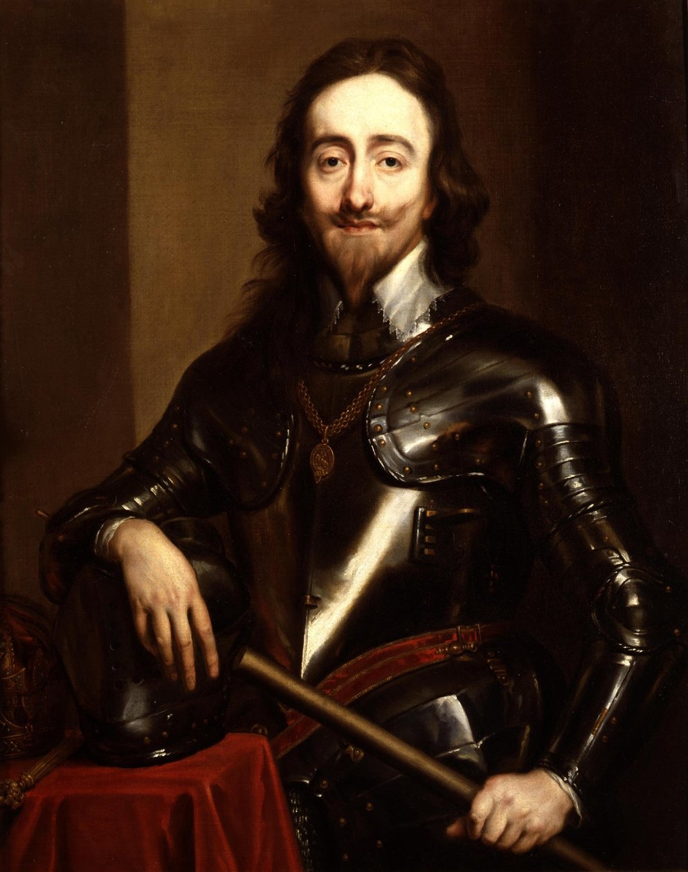 Charles I av England av Workshop of Anthony van Dyck