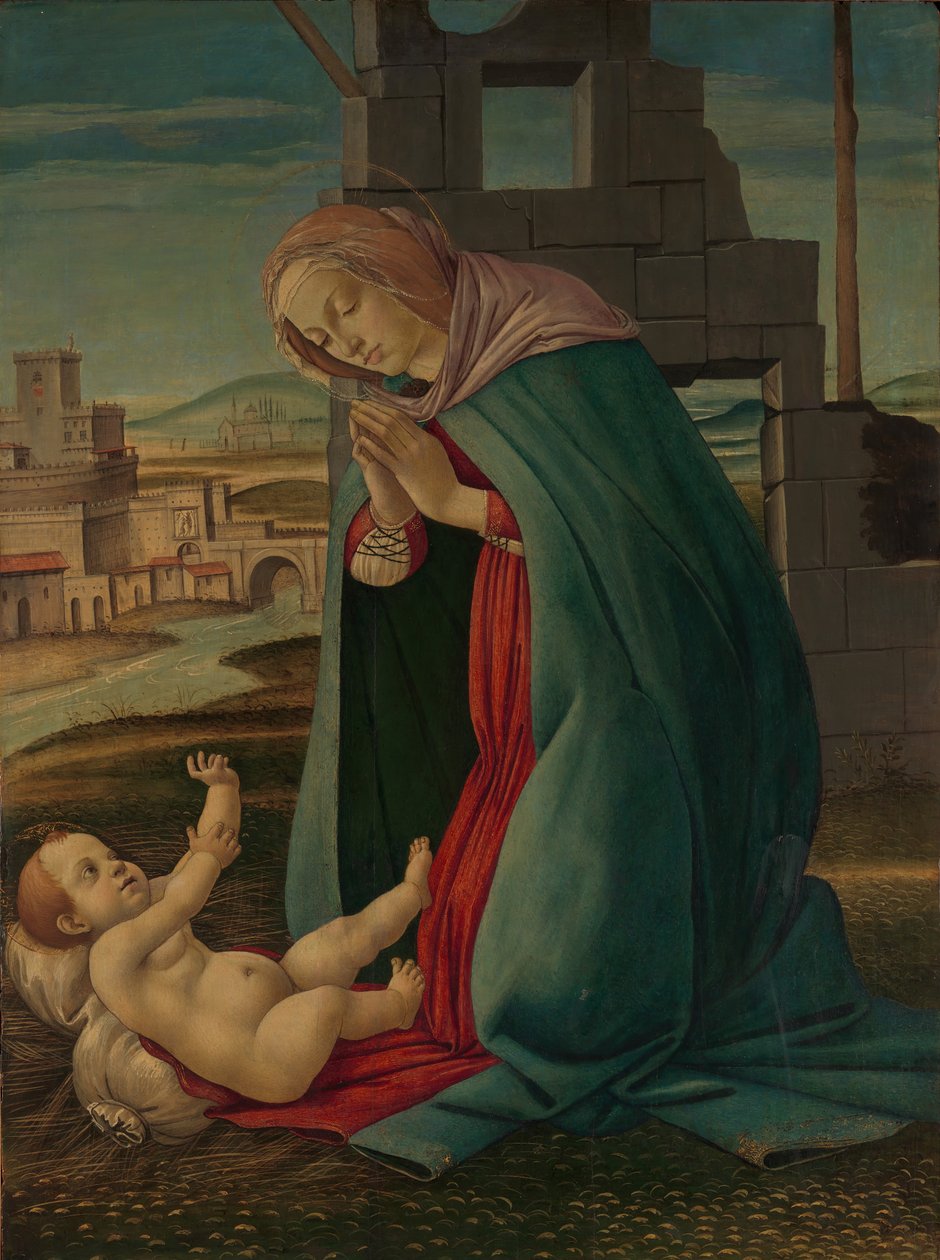 Fødselen, slutten av 1400-tallet. av Workshop of Botticelli