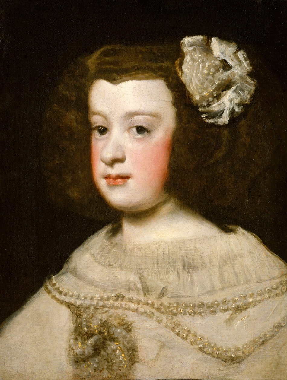 Maria Teresa, Infanta av Spania, midten av 1600-tallet. av Workshop of Diego Rodríguez de Silva