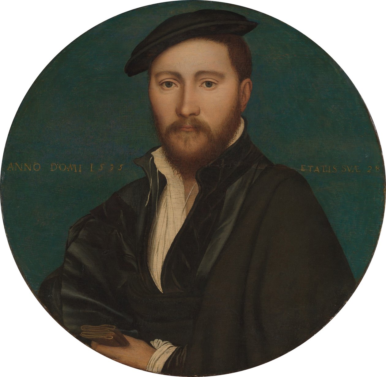 Portrett av en mann av Workshop of Hans Holbein