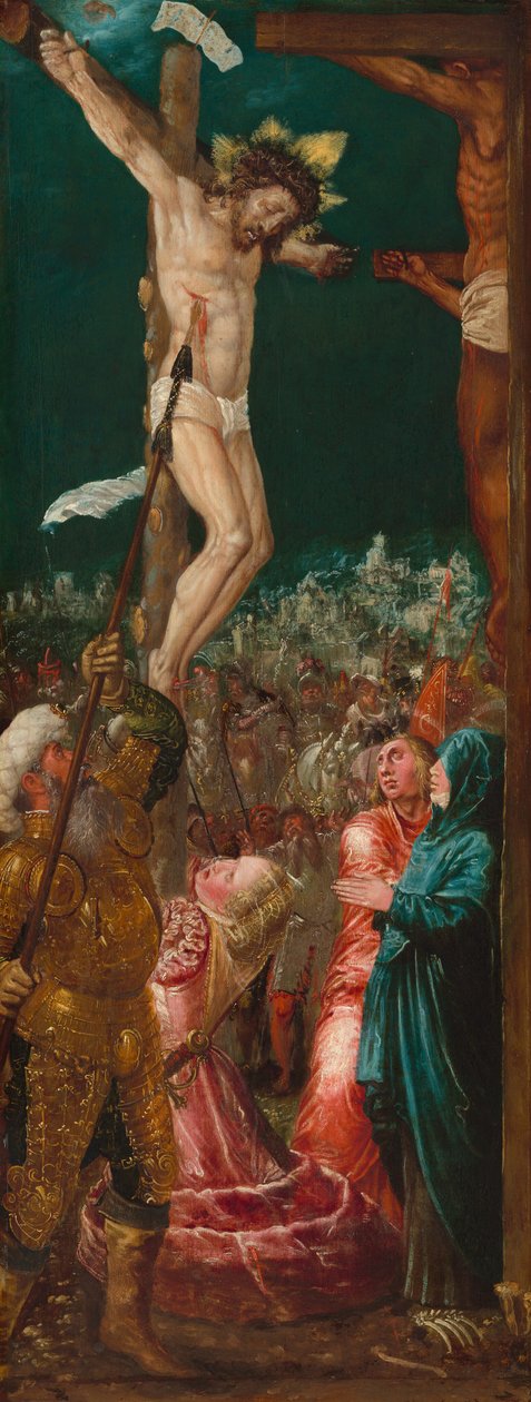 Korsfestelsen, ca. 15501575. av Workshop of Hans Mielich