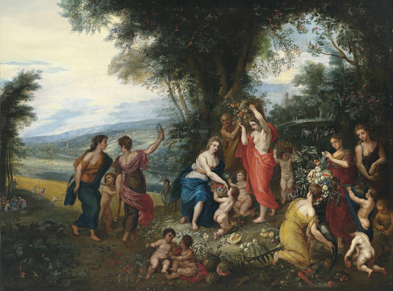 Allegori om sommeren av Workshop of Jan Brueghel the Elder