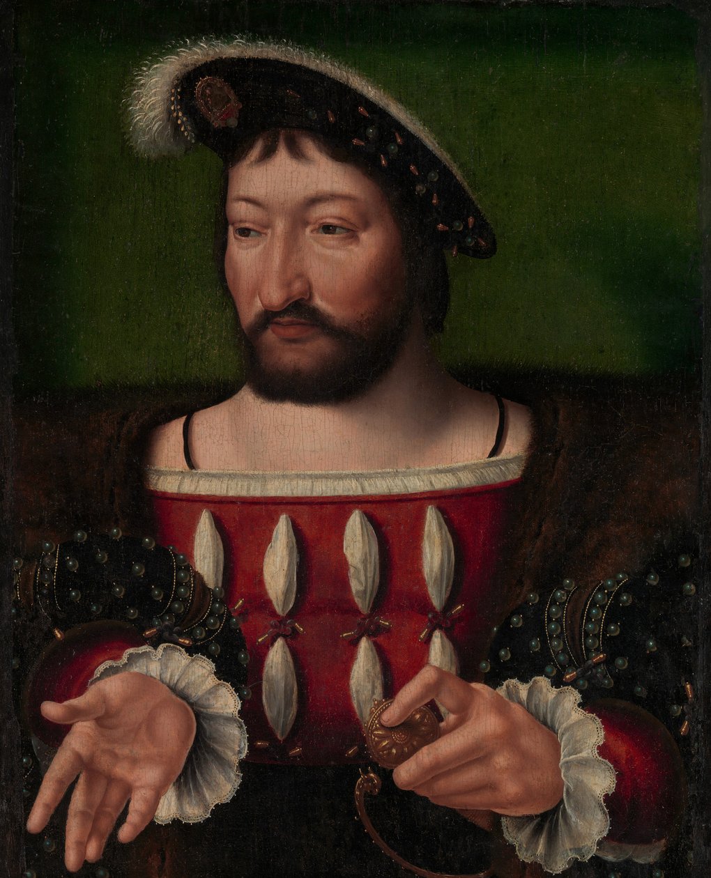 Frans I 1494-1547, konge av Frankrike. av Workshop of Joos van Cleve
