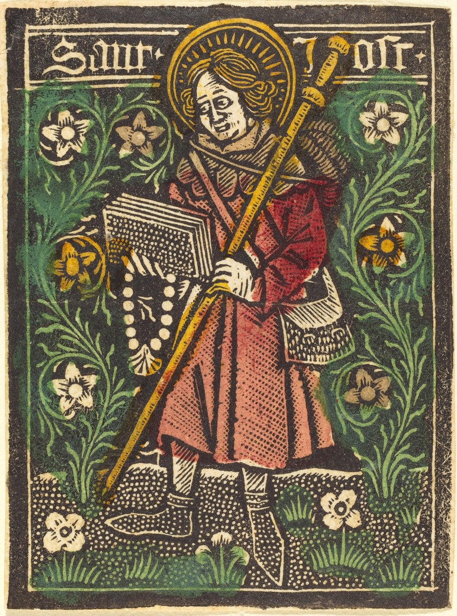 Saint Jost av Workshop of Master of the Aachen Madonna