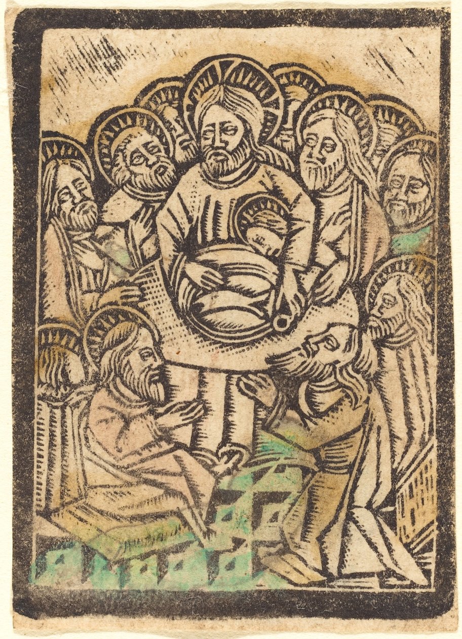 Det siste måltid av Workshop of Master of the Aachen Madonna