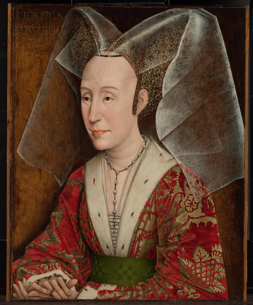 Portrett av Isabella av Portugal av Workshop of Rogier van der Weyden