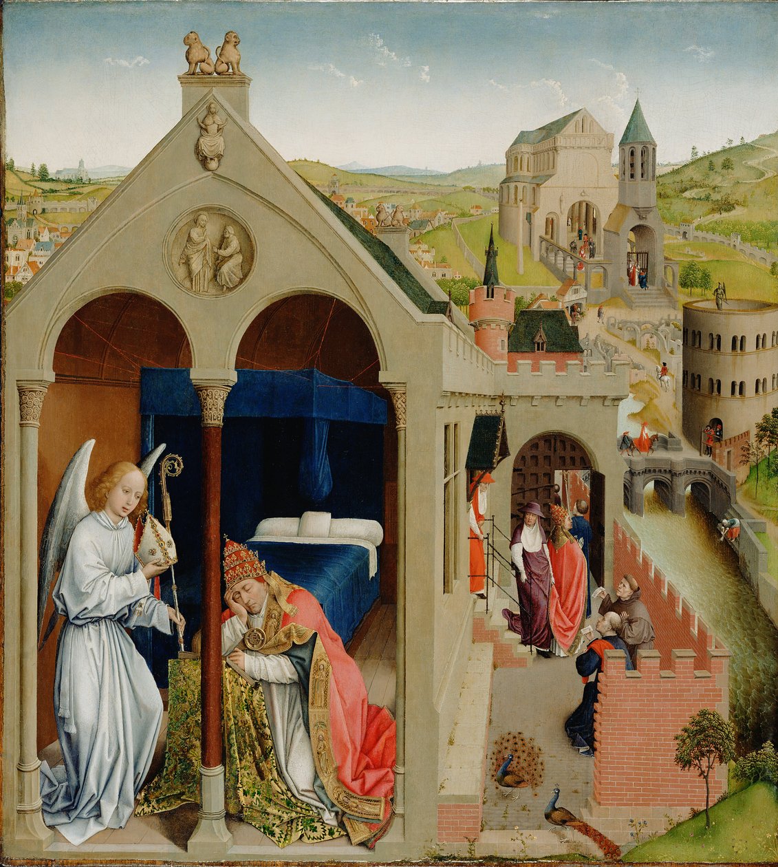 Drømmen om pave Sergius av Workshop of Rogier van der Weyden