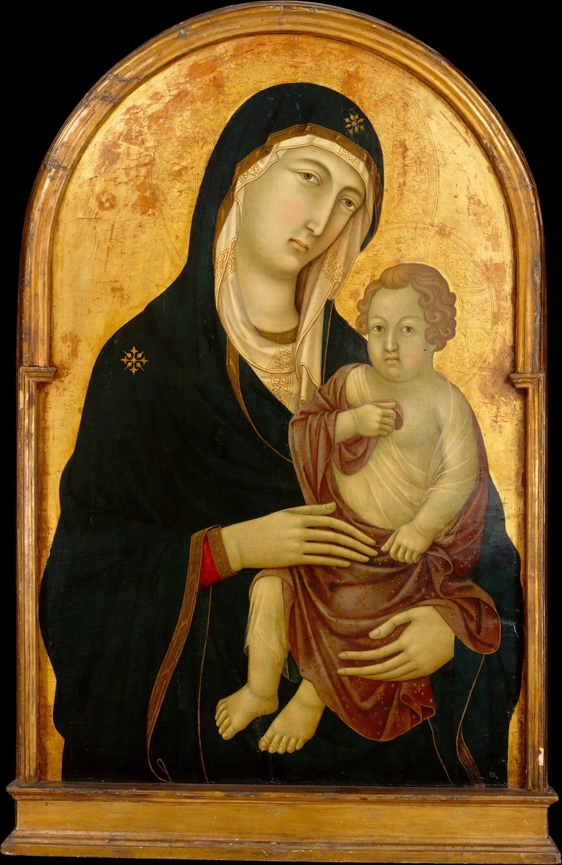 Madonna og barn, ca. 1325. av Workshop of Ugolino da Siena