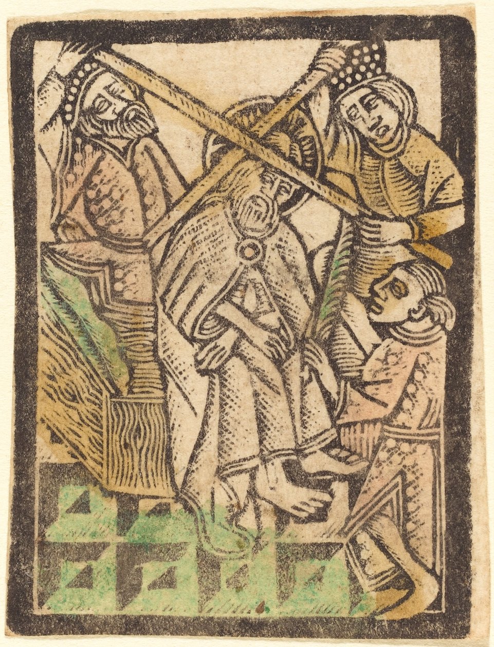 Kristus kronet med torner, 14701480. av Workshop of the Master of the
