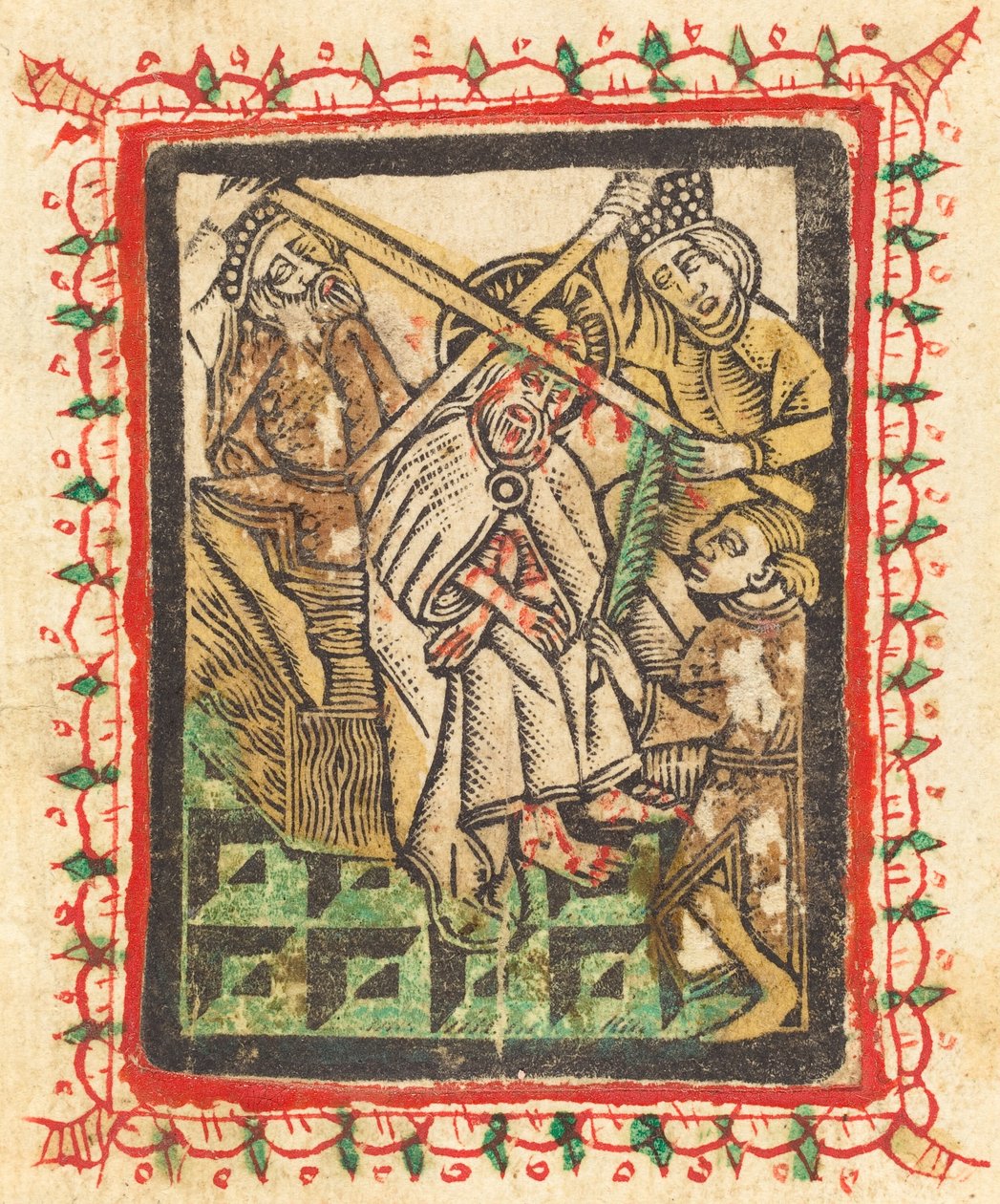 Kristus kronet med torner, 14701480. av Workshop of the Master of the