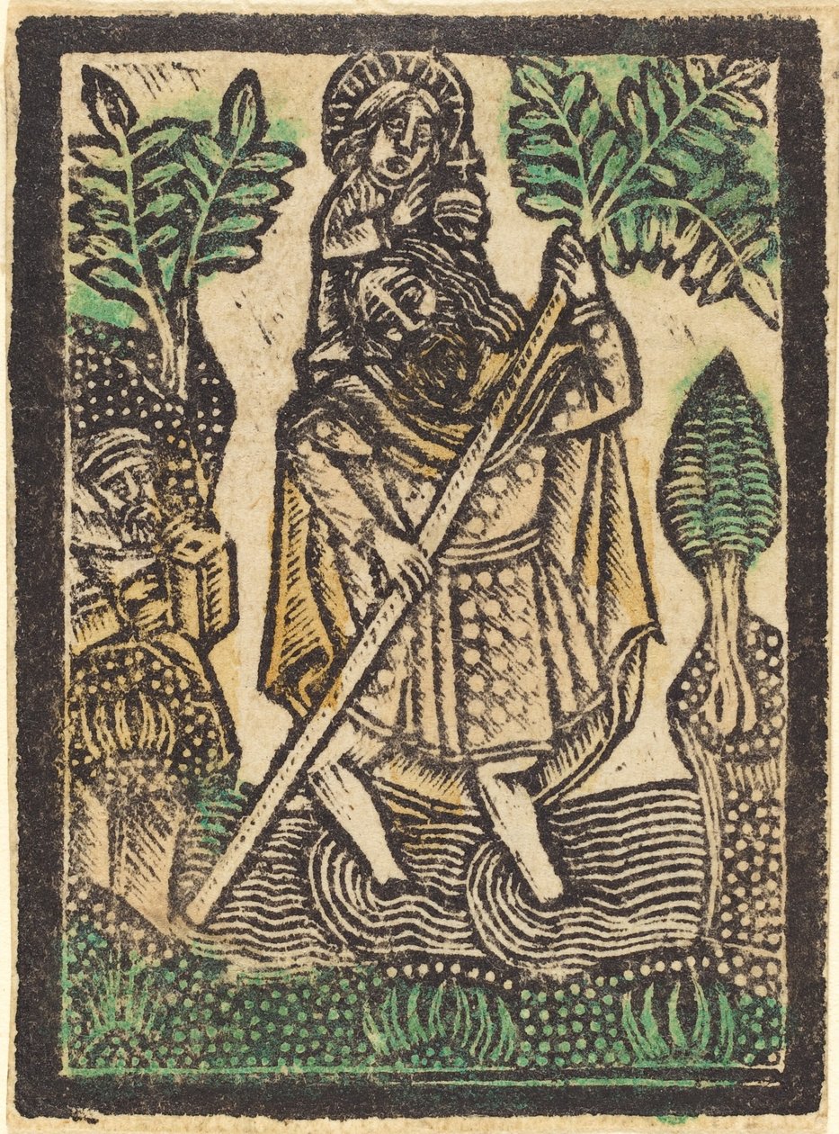 Saint Christopher, 14701480. av Workshop of the Master of the