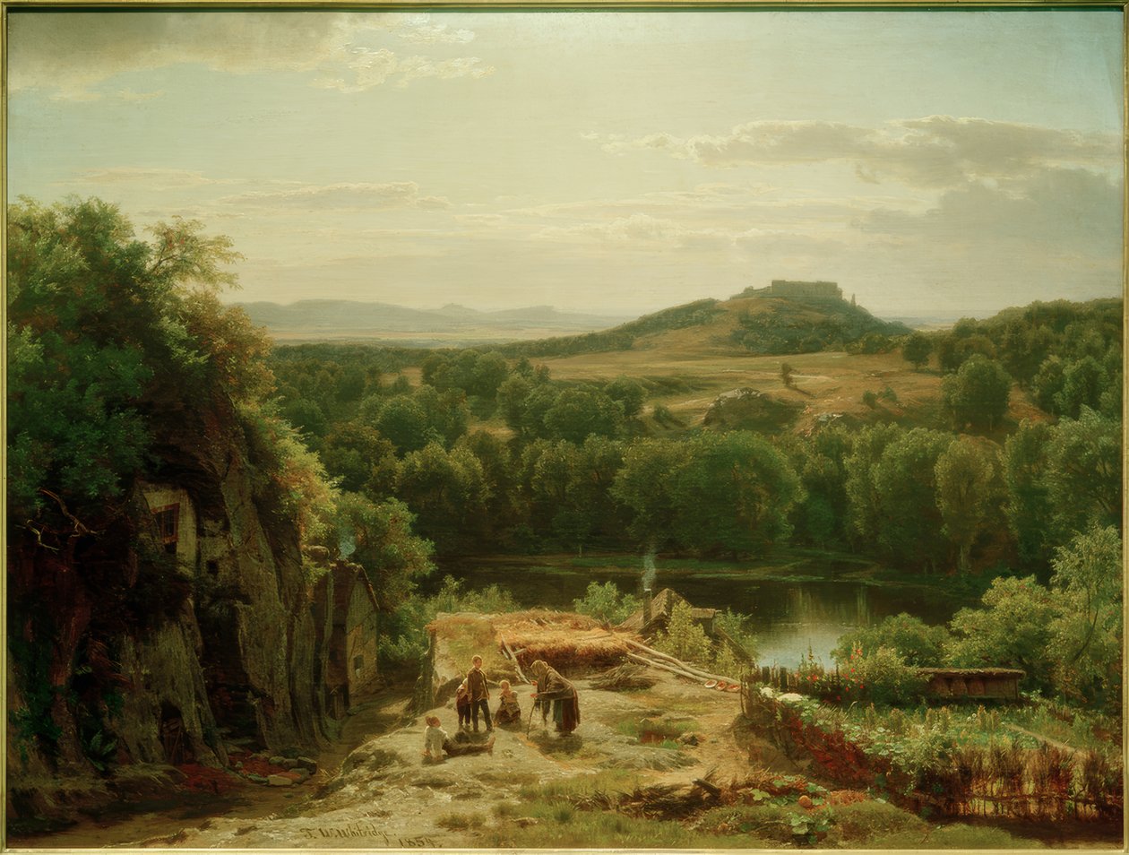 W.Whittredge, Landskap i Harz-fjellene av Worthington Whittredge