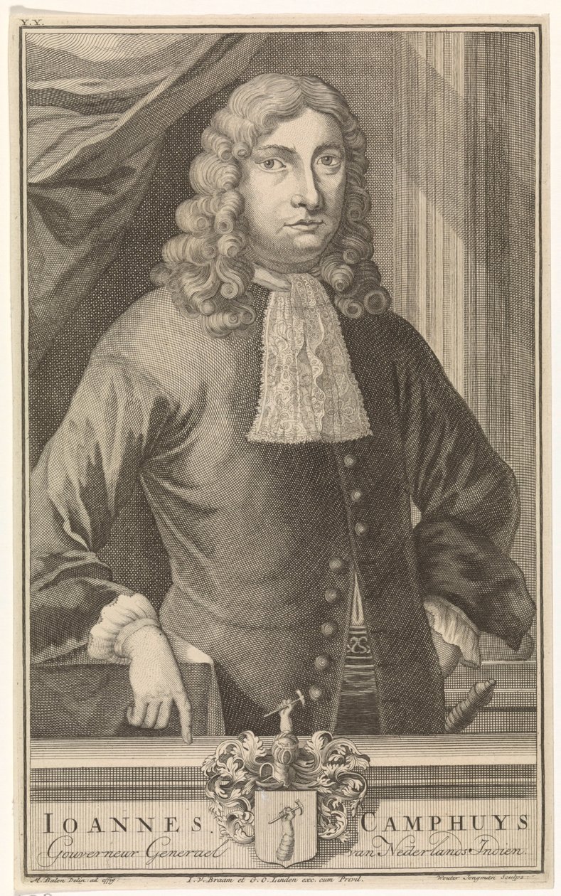 Portrett av Johannes Camphuys, generalguvernør i Nederlandsk Øst-India av Wouter Jongman