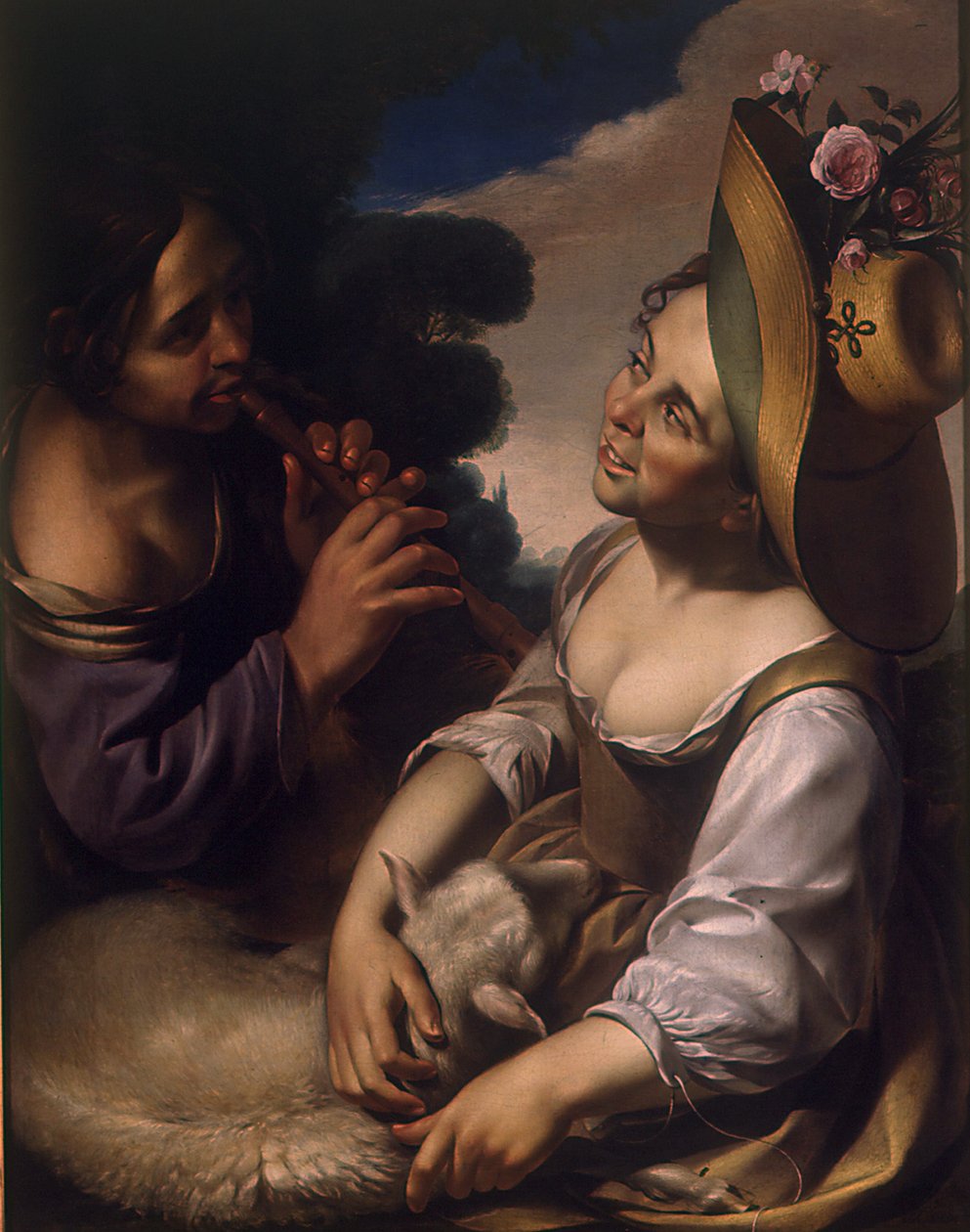Underholdning av hyrdene, første halvdel av 1600-tallet. av Wouter Pietersz. Crabeth the Younger