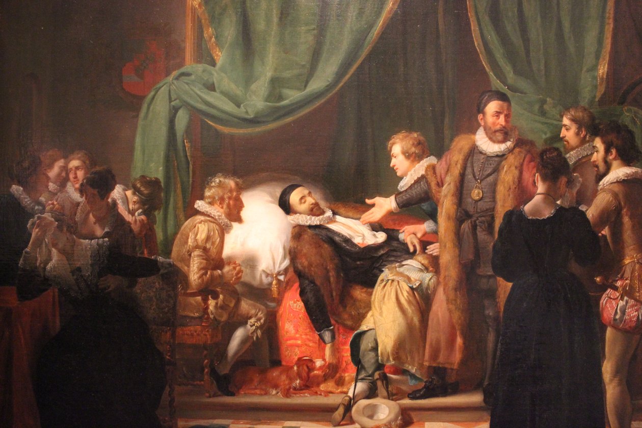 Dødsleiet til William av Orange av Woutherus Mol
