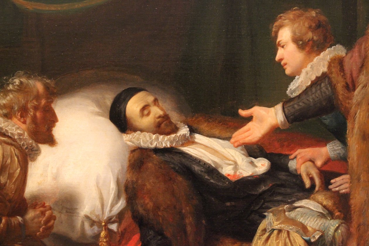 Dødsleiet til William av Orange av Woutherus Mol
