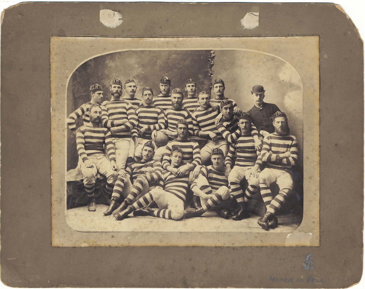 Auckland Touring Team, 1883 (gelatinsølvtrykk) av Wrigglesworth and Binns