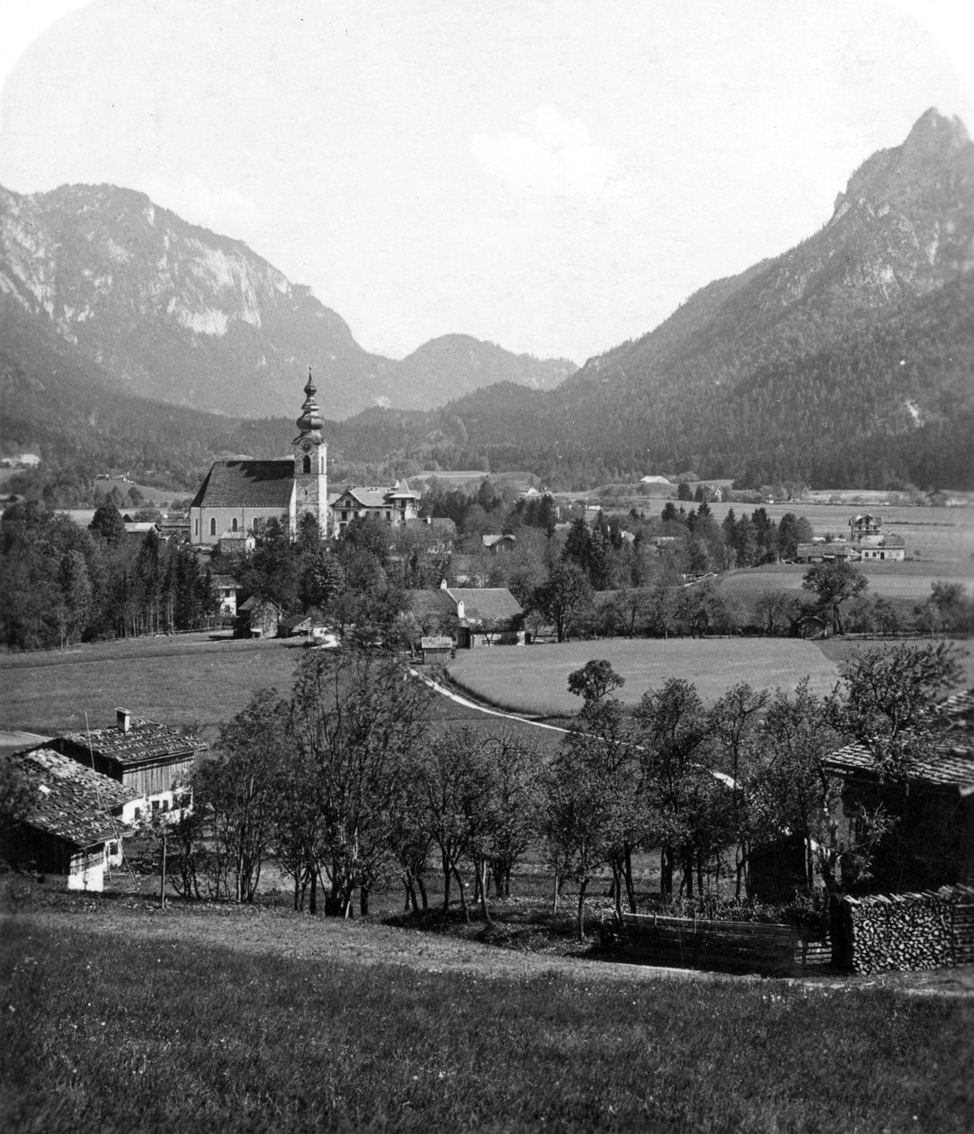 Bad Reichenhall og Grossgmain, Tyskland og Østerrike, ca 1900-tallet. av Wurthle and Sons