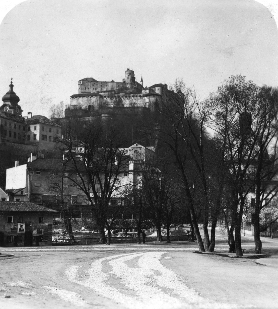 Hohensalzburg festning, Salzburg, Østerrike, ca 1900-tallet. av Wurthle and Sons