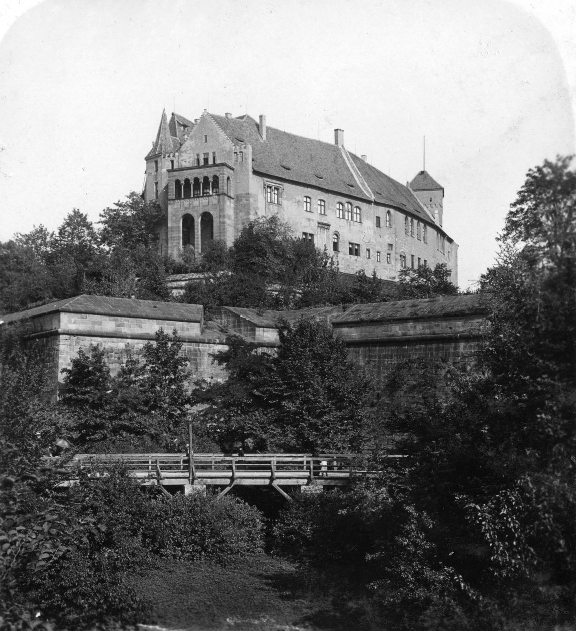 Nürnberg slott, Nürnberg, Tyskland, ca 1900-tallet. av Wurthle and Sons