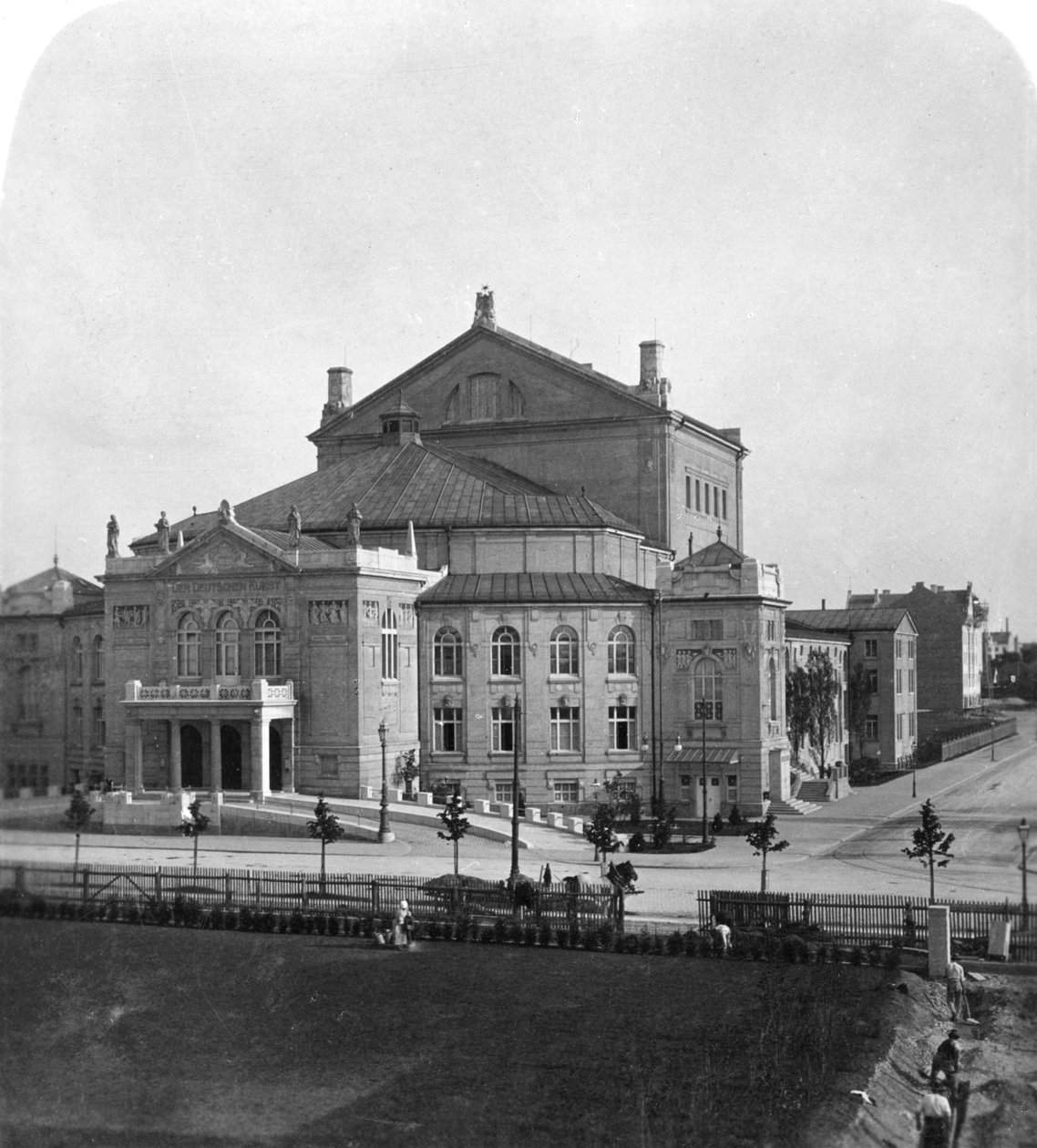 Prinzregenten Theatre, München, Tyskland, ca 1900 av Wurthle and Sons