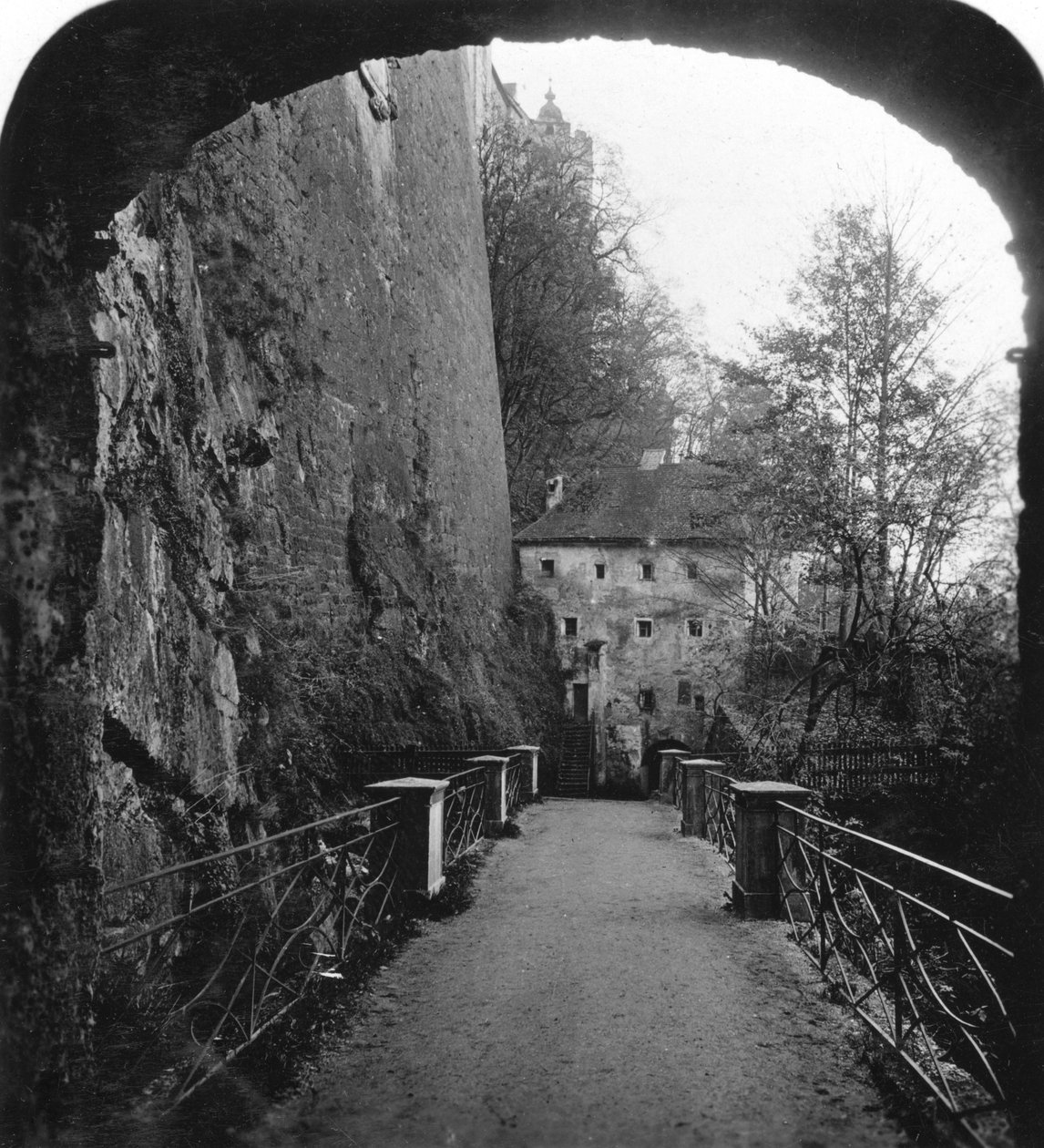 Sperrbogen, Hohensalzburg festning, Salzburg, Østerrike, c1900 av Wurthle and Sons