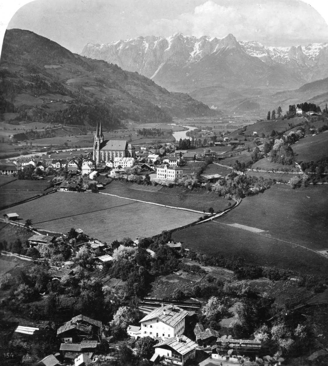 St Johann i regionen Pongau, Salzburg, Østerrike, ca 1900-tallet. av Wurthle and Sons