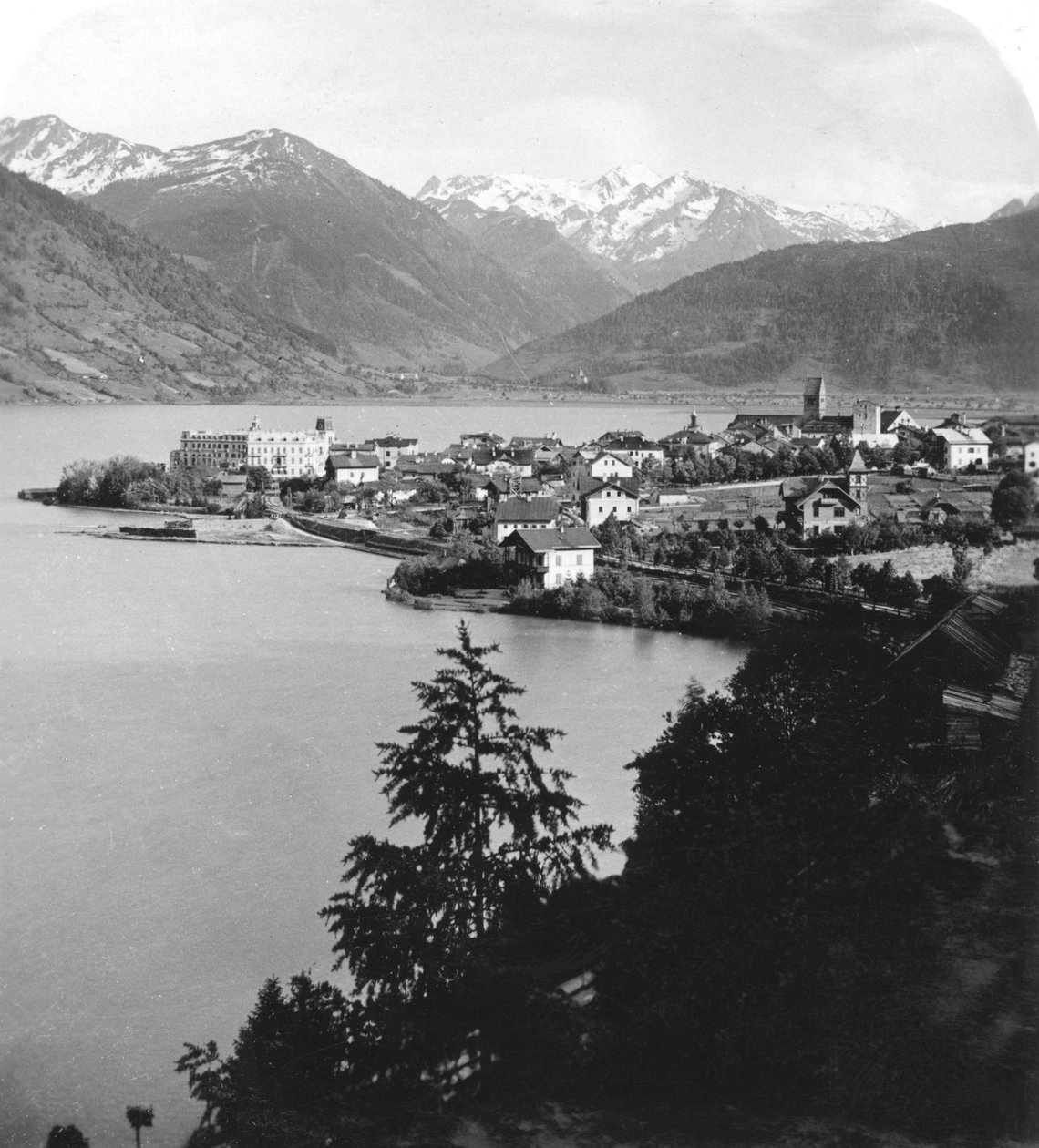 Zell am See, Salzburg, Østerrike, ca 1900-tallet. av Wurthle and Sons