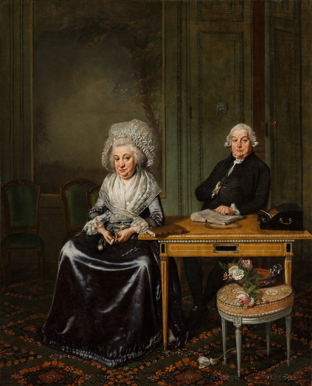 Portrett av Jacob Feitama og hans kone Elisabeth de Haan av Wybrand Hendricks