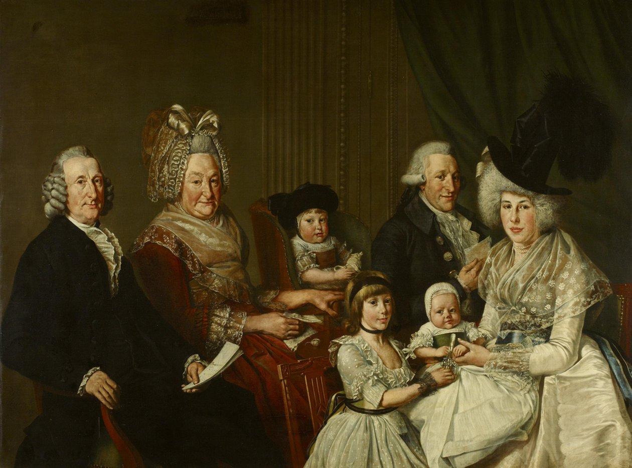 Pieter de Clercq (1731-1807) og hans familie av Wybrand Hendriks