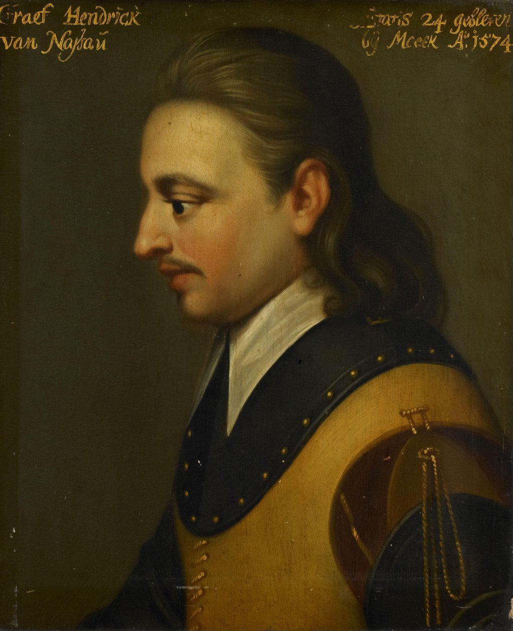 Portrett av Hendrik, greve av Nassau av Wybrand de Geest (I) (workshop of)
