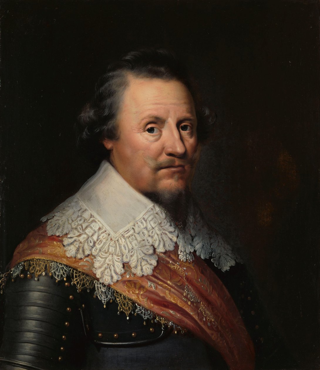 Portrett av Ernst Casimir I (1573-1632), greve av Nassau-Dietz av Wybrand de Geest (I)