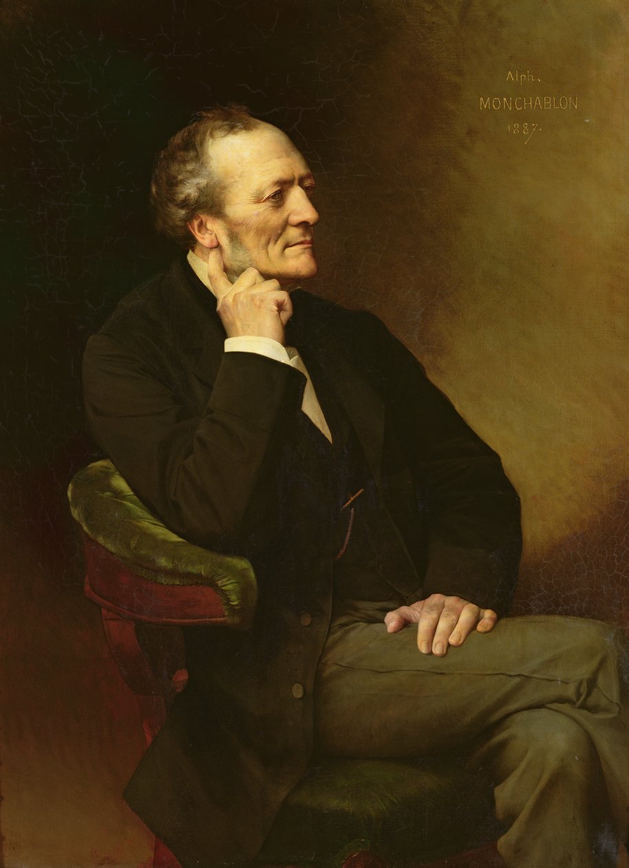 Louis Joseph Buffet (1818-98) 1887 av Xavier Alphonse Monchablon