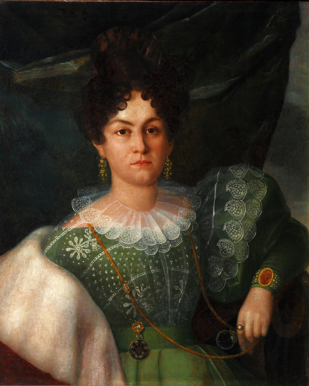 Portrett av Anna Borisovna Bakunina 1802-1835, 1832 av Yakov Streshnev