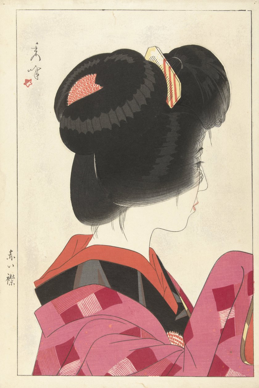 Rød krage, 1928 av Yamakawa Shuho