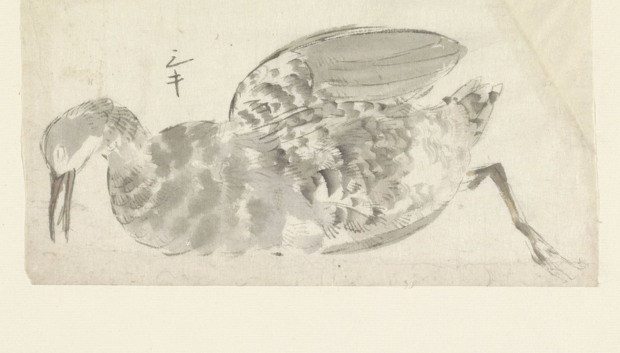 død vannfugl av Yamamoto Shinryo Baiitsu (possibly)