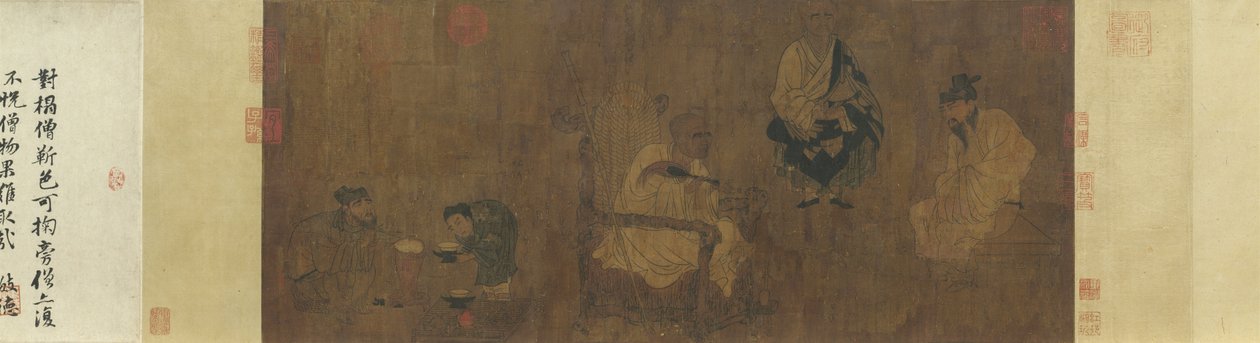 Tang Yan Liben Xiao Yi tjener Lanting Pavilion av Yan Liben