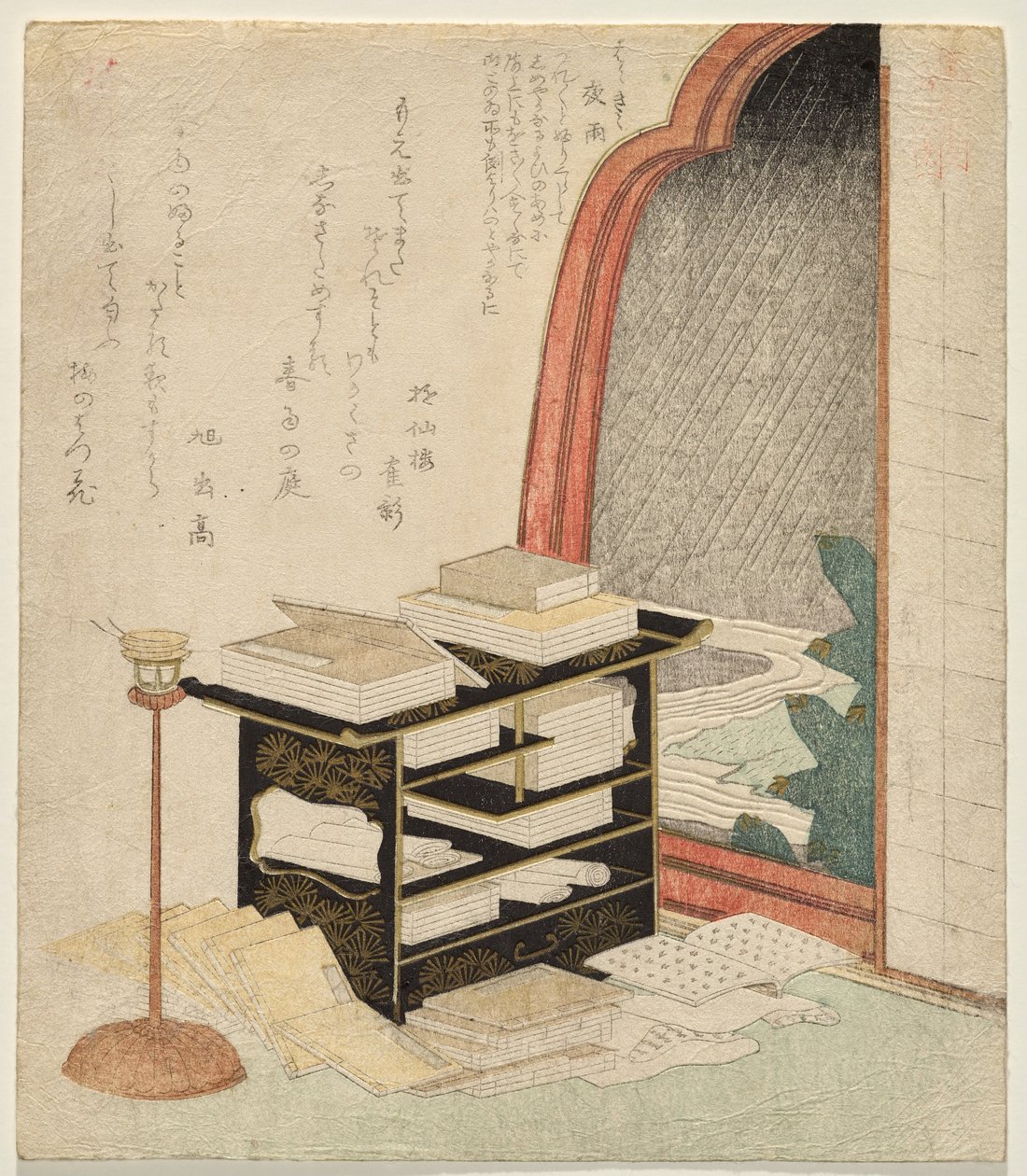 Nattregn av Yashima Gakutei